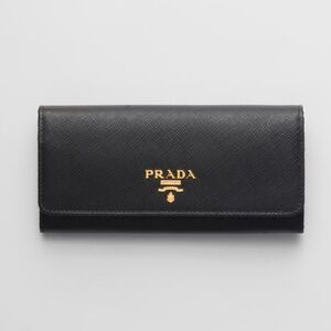 Prada Saffiano Leather Black Wallet